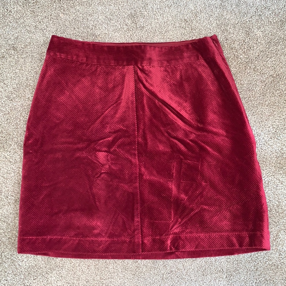Loft red skirt